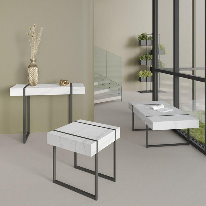 Montevere Marble Effect Console Table