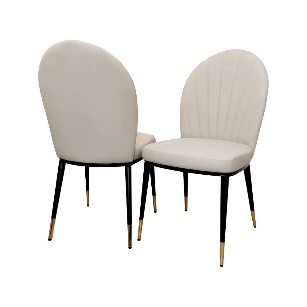 Orion Gold 1.8 Dining Table Set with Polar White Sintered Stone Top