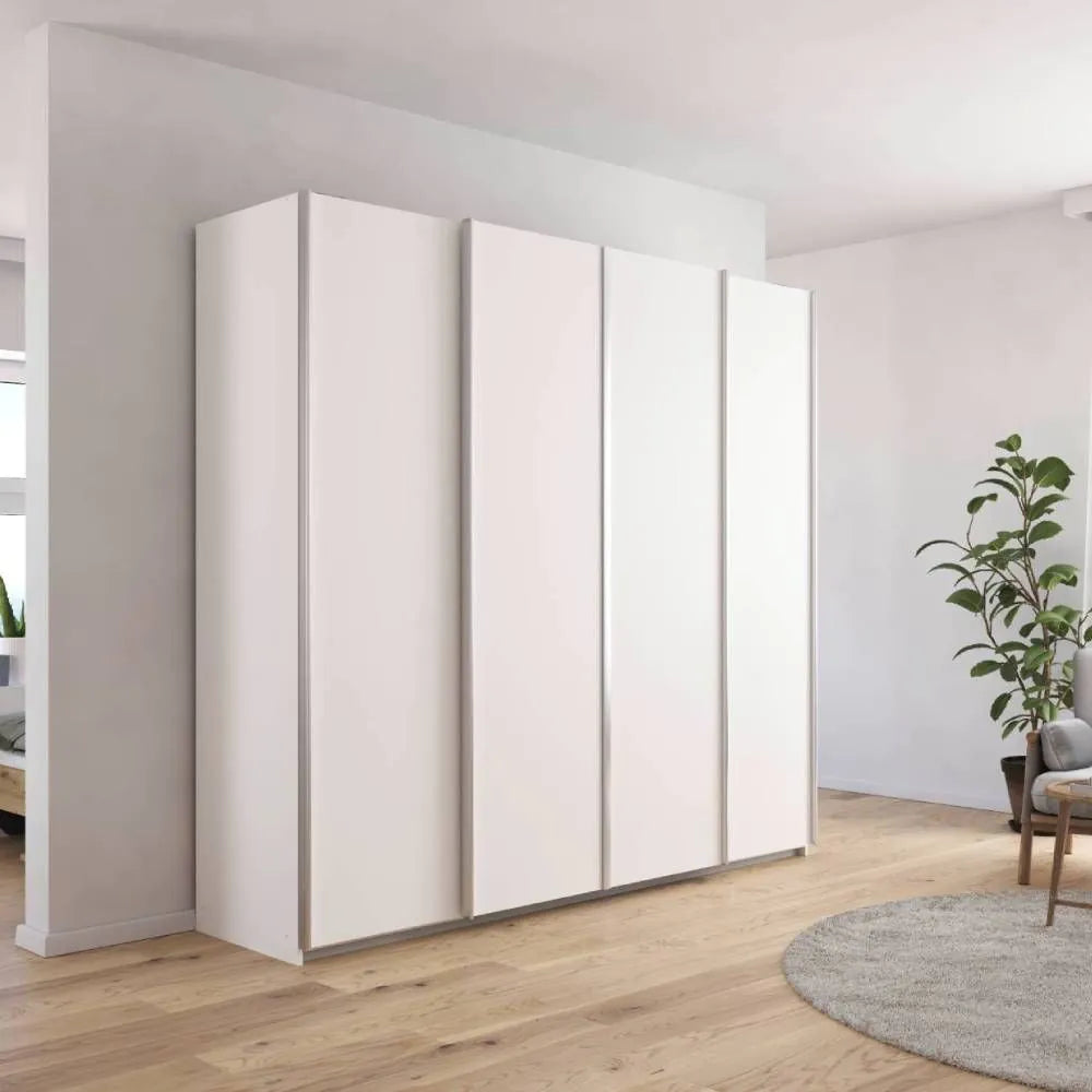 Rauch Altera White 4 Door Sliding Wardrobe