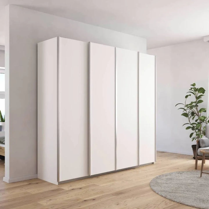 Rauch Altera White 4 Door Sliding Wardrobe