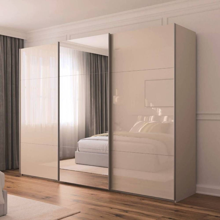 Rauch Contido 3 Door Sliding Wardrobe With Mirror