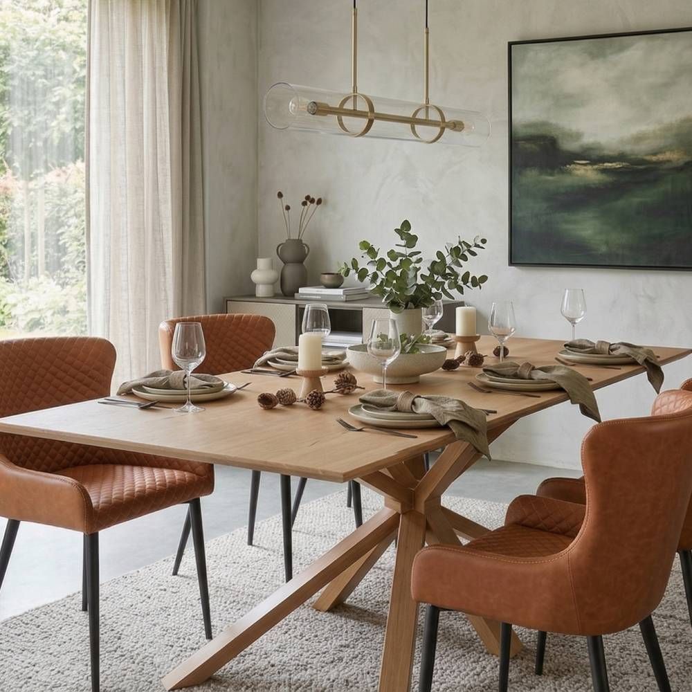 Harlow 180 Fixed Top Dining Table Set