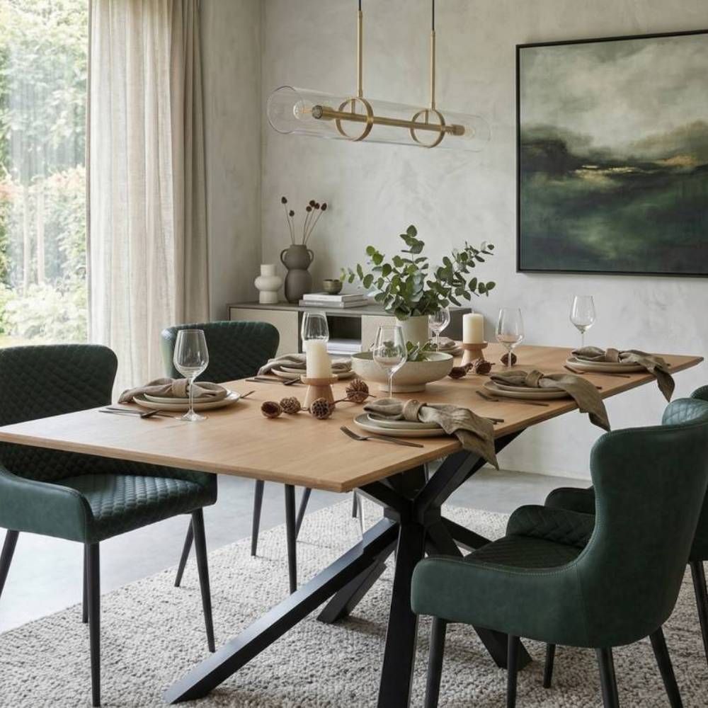 Harlow 180 Fixed Top Dining Table Set