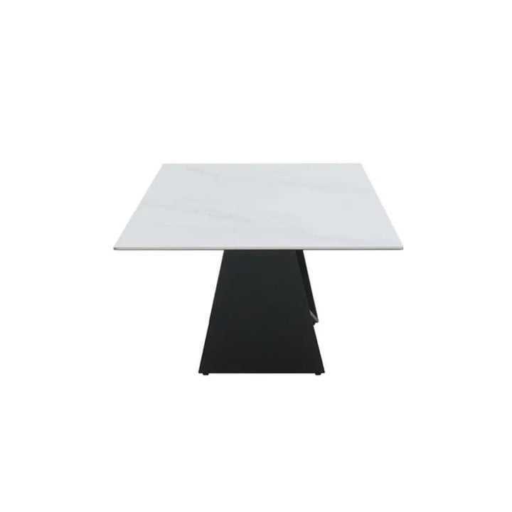 Sleek Black Coffee Table with Clean Lines