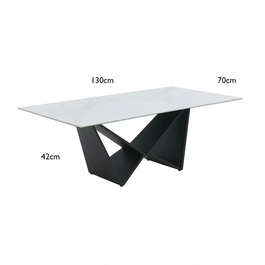 Sleek Black Coffee Table with Clean Lines