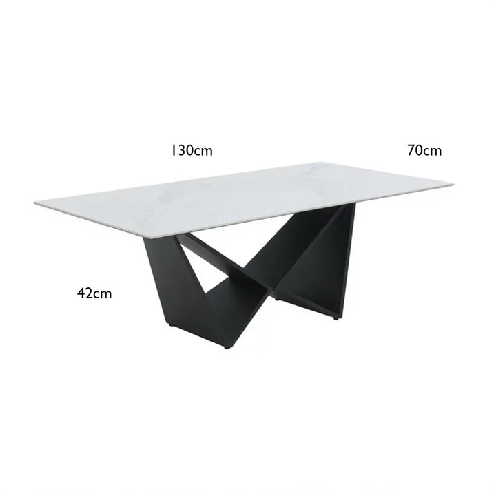 Sleek Black Coffee Table with Clean Lines