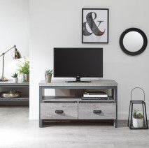 Urban Grey Corner TV Unit with Storage