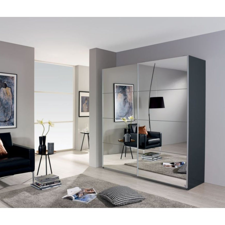 Rauch Subito Full Mirror 2 Sliding Door Wardrobe