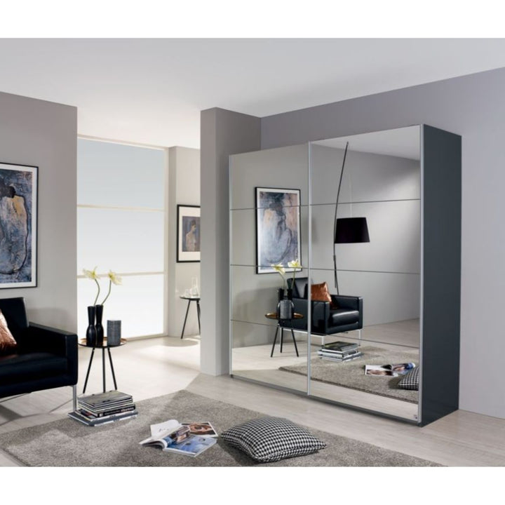 Rauch Subito Full Mirror 2 Sliding Door Wardrobe
