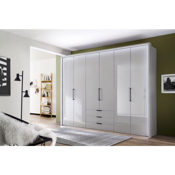 Wiemann "Monaco 1000" Pebble Grey Hinged Door Combi Wardrobe