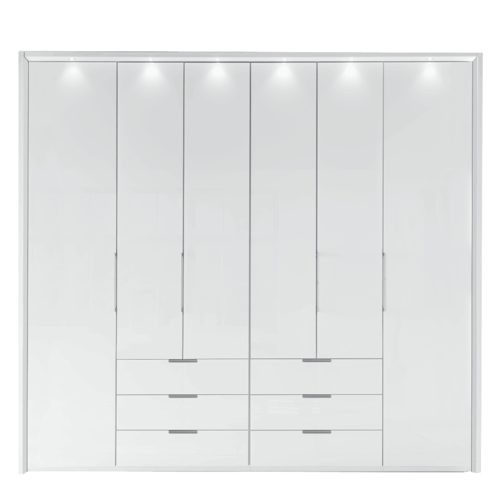 Wiemann Monaco 1000 Combi Wardrobe With 6 Hinged Doors