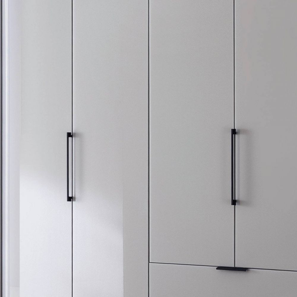 Wiemann "Monaco 1000" Pebble Grey Hinged Door Combi Wardrobe