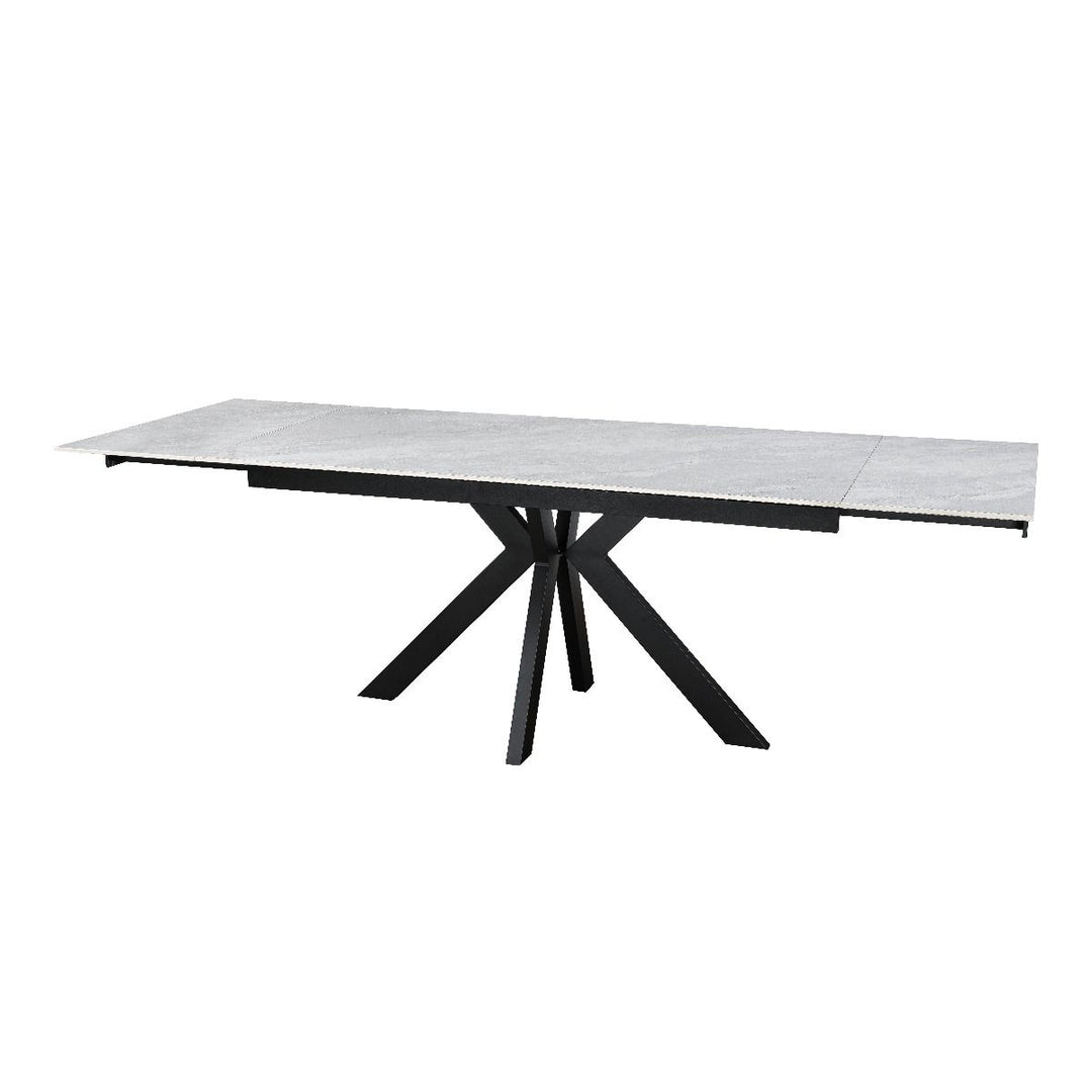 Maven Ceramic Pearla Grey Extending Dining Table Set