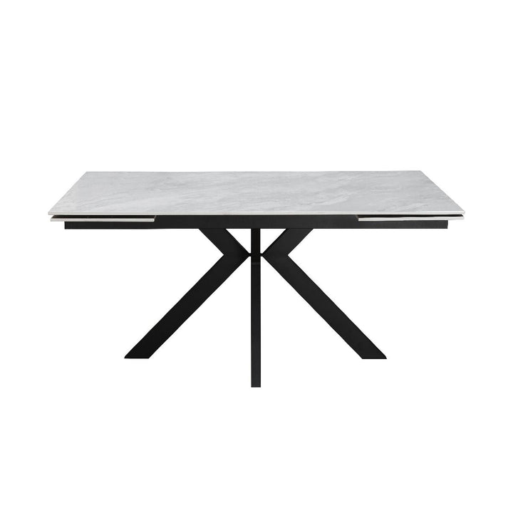 Maven Ceramic Pearla Grey Extending Dining Table Set