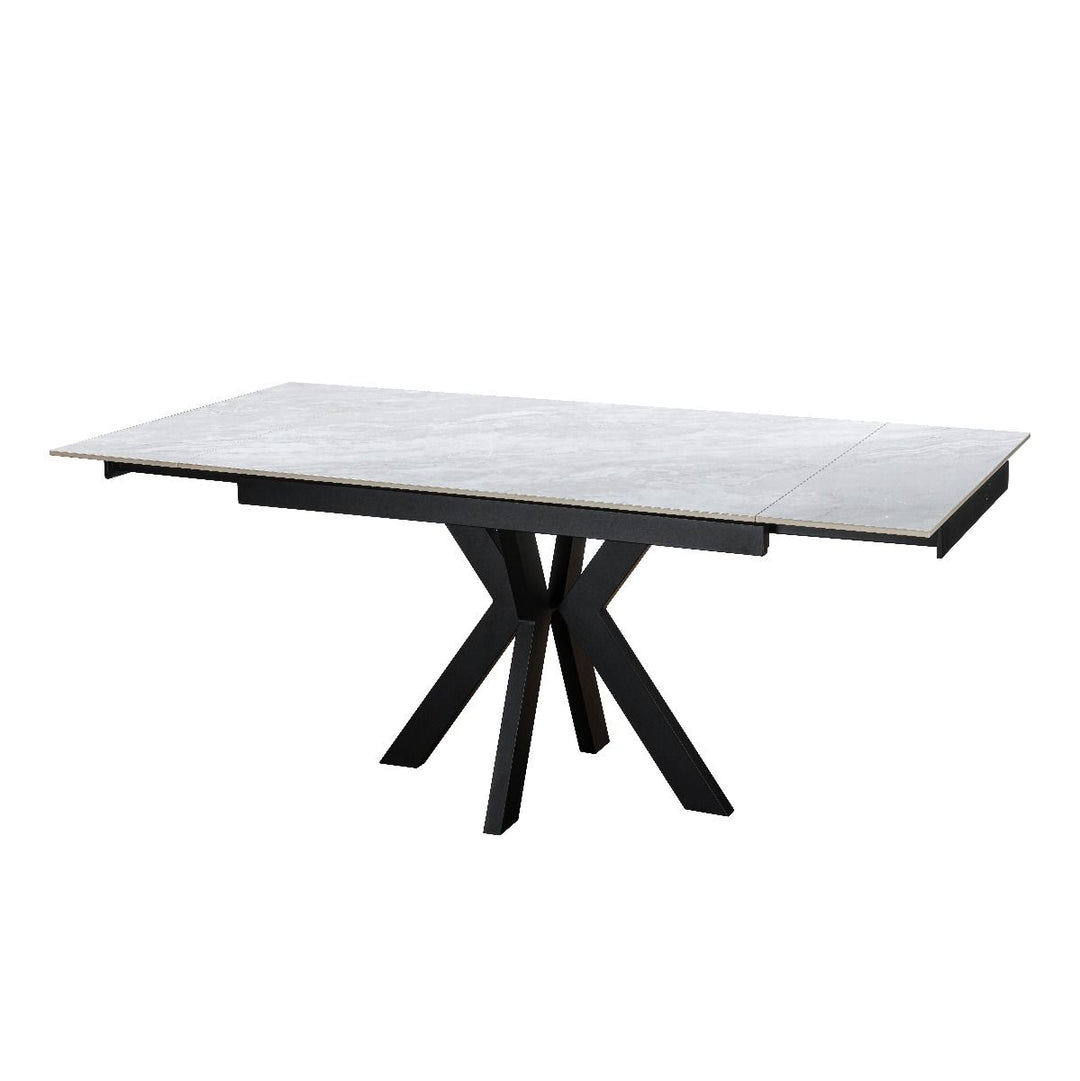 Vilo Ceramic Pearla Grey Extending Dining Table Set