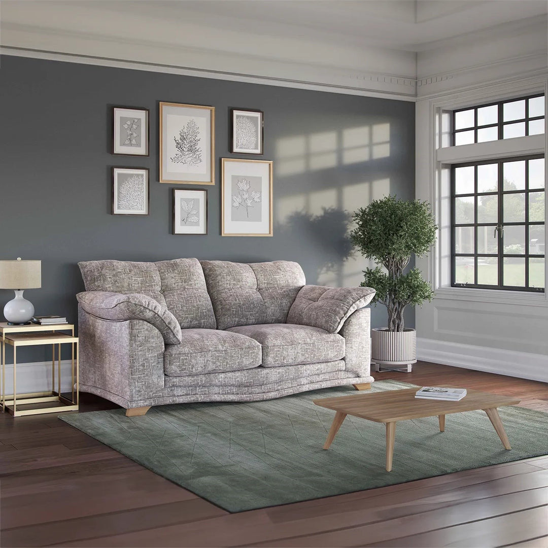 Nicole Fabric Upholstered 3 Seater Sofa