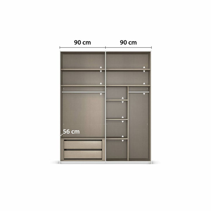 Rauch Contido 2 Door Sliding Wardrobe