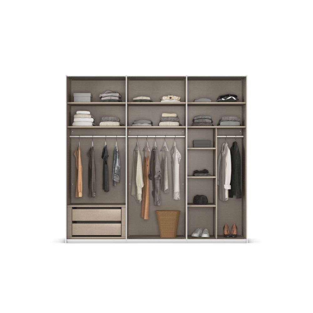 Rauch Contido 3 Door Sliding Wardrobe With Mirror
