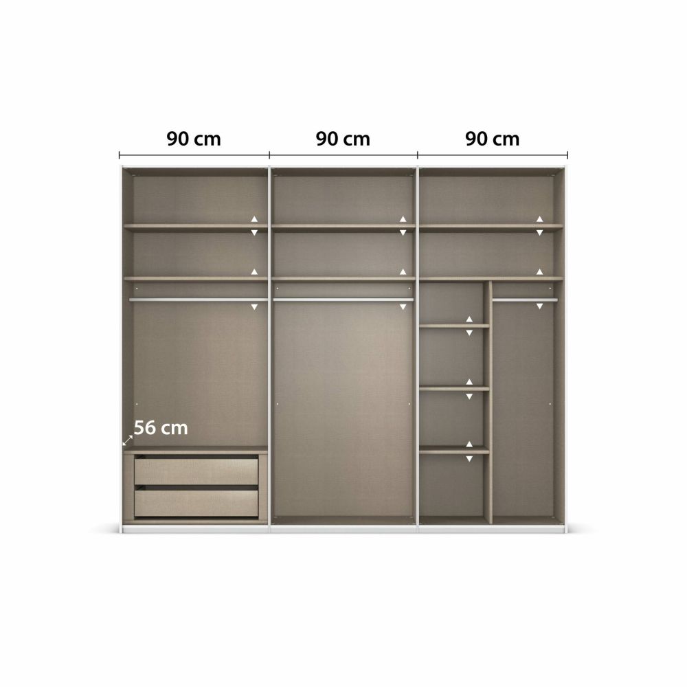 Rauch Contido 3 Door Sliding Wardrobe