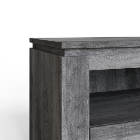 CANYON 2 DRAWER TV UNIT CHARCOAL GREY