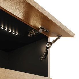 LEON 180CM WALL TV UNIT WITH LED OAK/ANTHRACITE