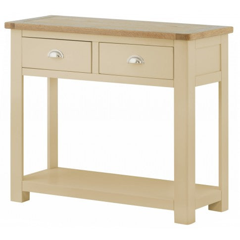 Portland 2 Drawer Console Table-stone