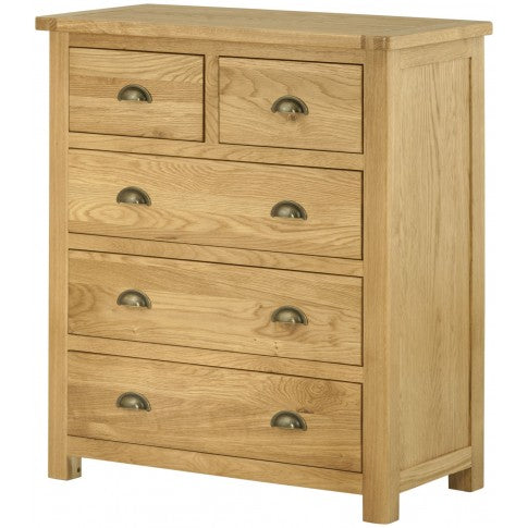 Portland 2 over 3 Chest-oak
