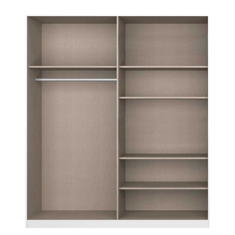 Rauch Alabama Metallic Grey 4 Door Hinged Wardrobe