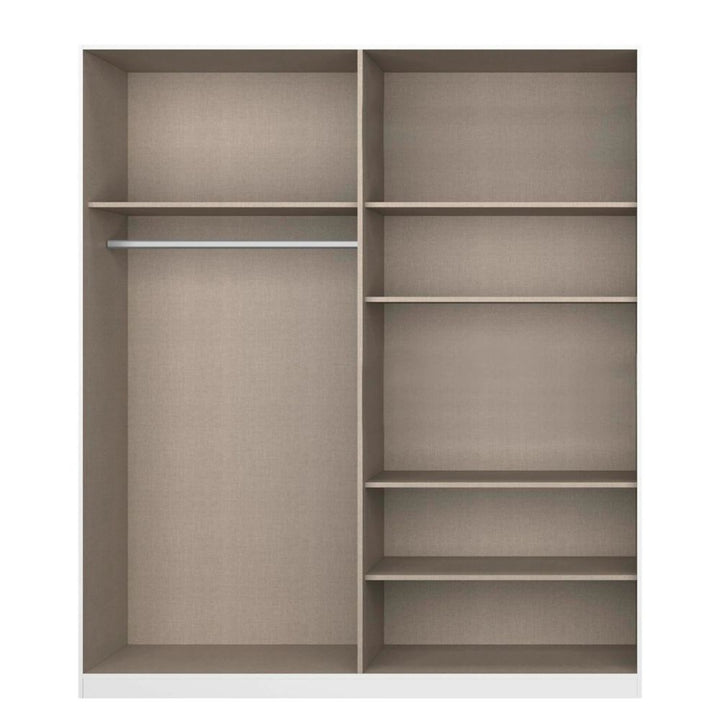 Rauch Alabama Metallic Grey 4 Door Hinged Wardrobe