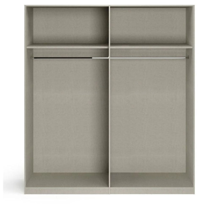 Rauch Alabama Metallic Grey 4 Door Hinged Wardrobe