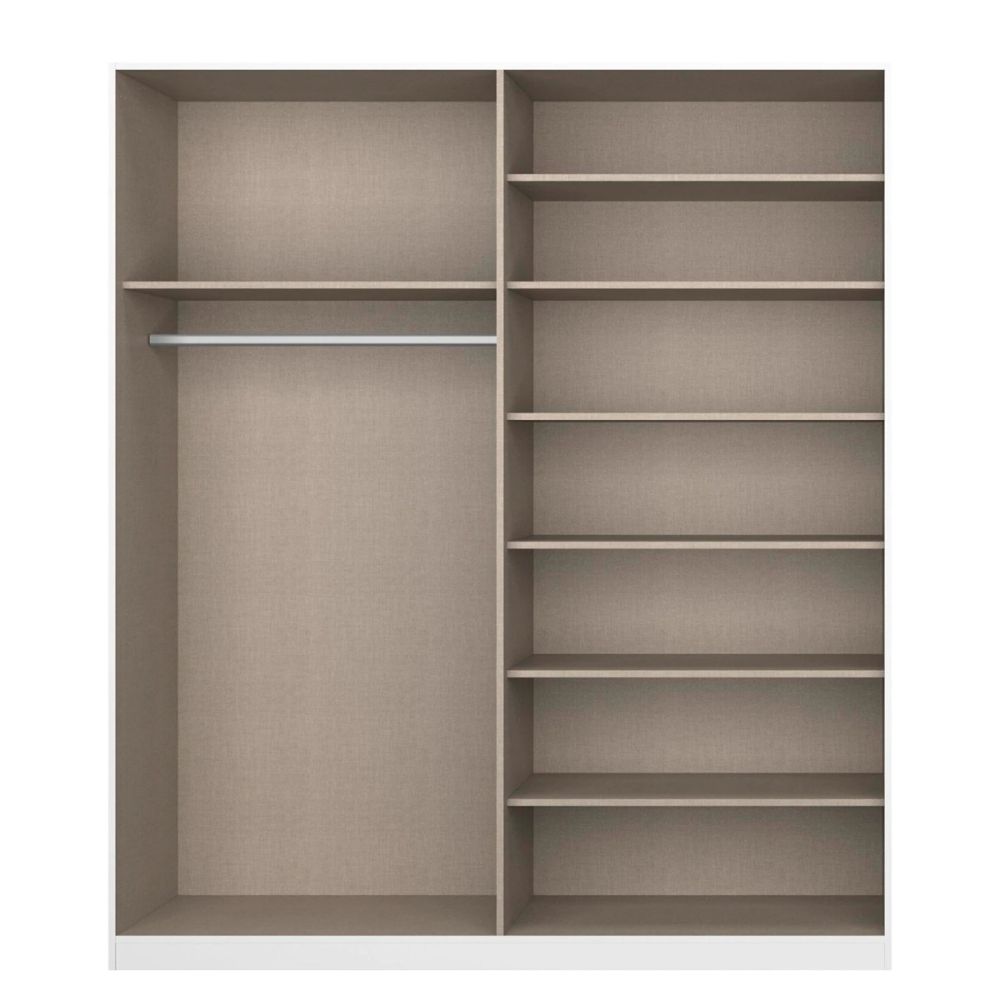 Rauch Alabama Metallic Grey 4 Door Hinged Wardrobe