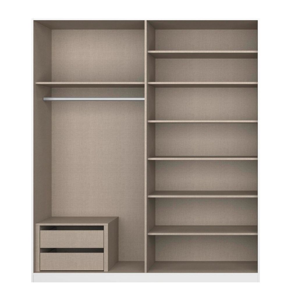 Rauch Alabama Metallic Grey 4 Door Hinged Wardrobe