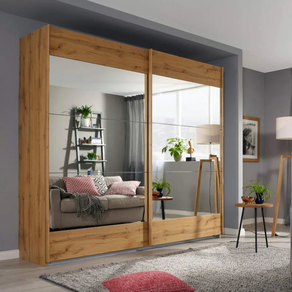 Rauch Malibu Artisan Oak Sliding Door Wardrobe