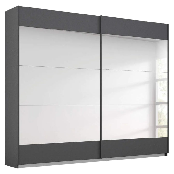 Rauch Malibu Metallic Grey Sliding Door Wardrobe