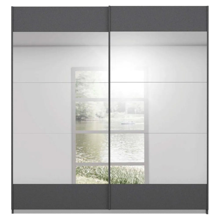 Rauch Malibu Metallic Grey Sliding Door Wardrobe