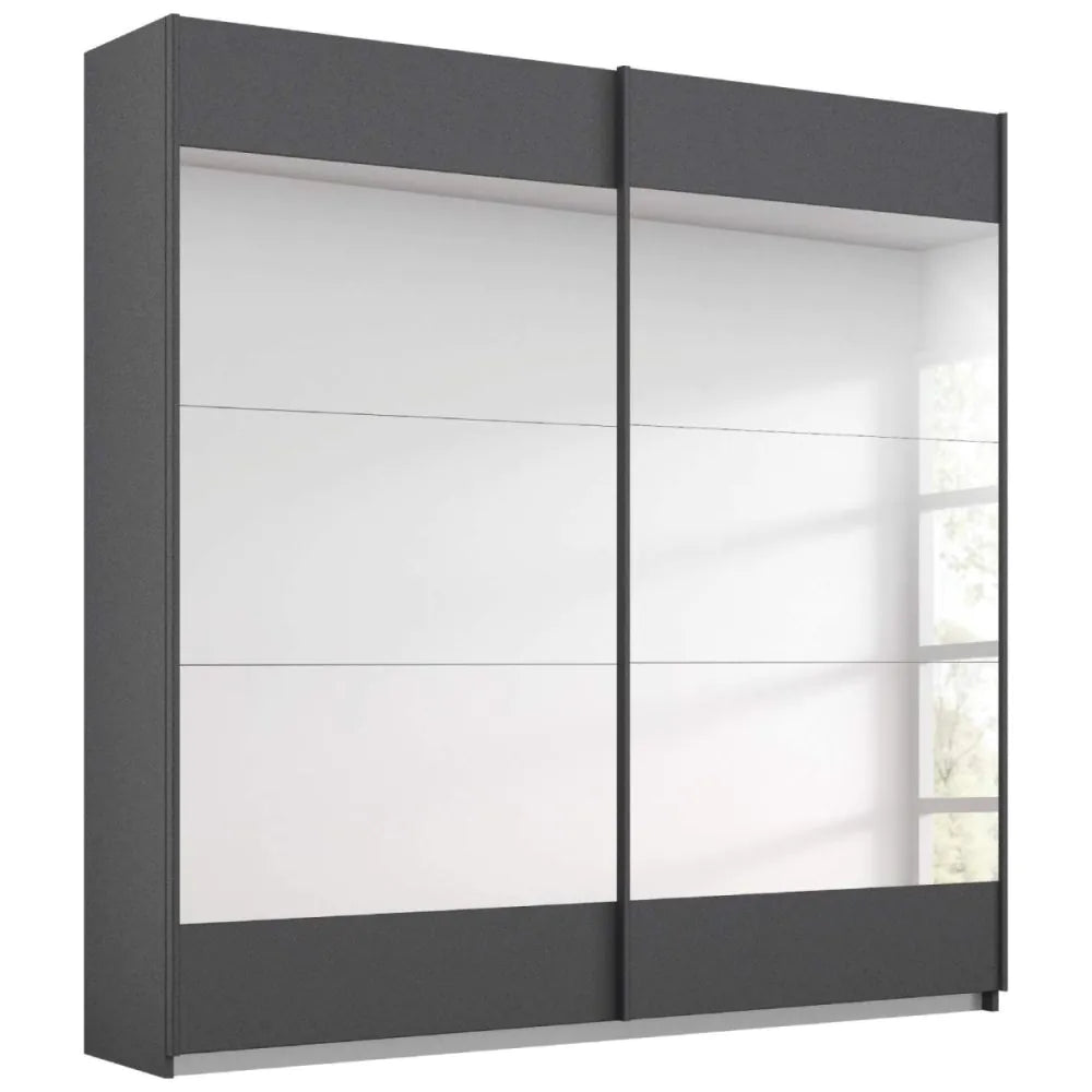 Rauch Malibu Metallic Grey Sliding Door Wardrobe