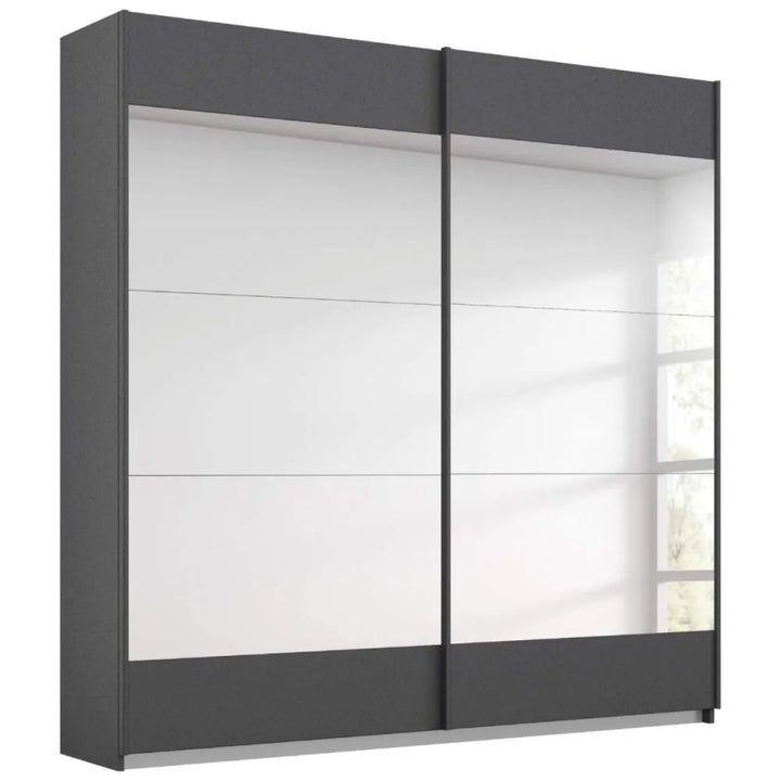 Rauch Malibu Metallic Grey Sliding Door Wardrobe