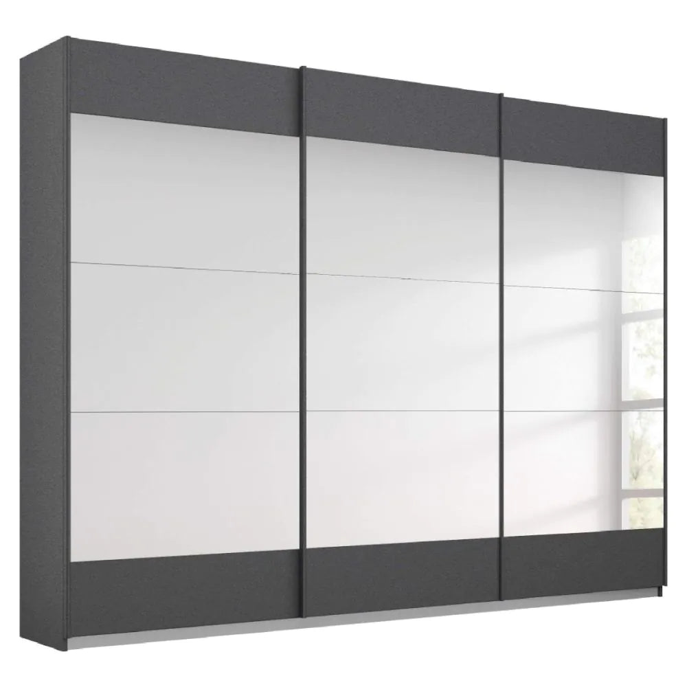 Rauch Malibu Metallic Grey 3 Sliding Door Wardrobe