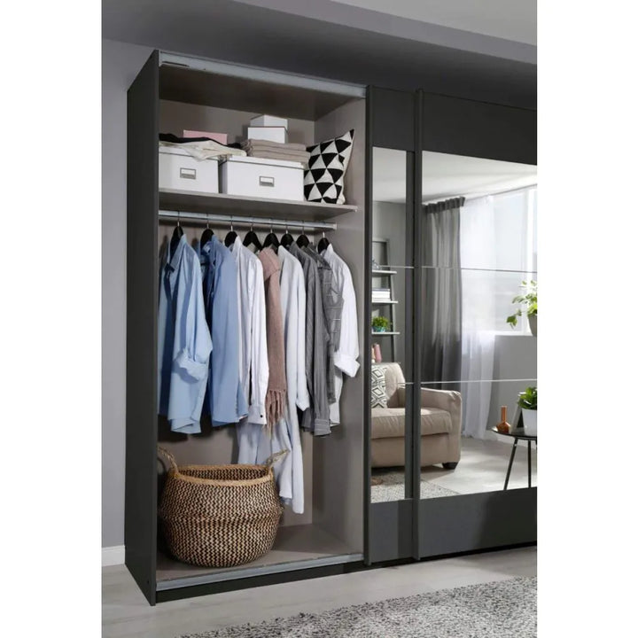 Rauch Malibu Metallic Grey 3 Sliding Door Wardrobe