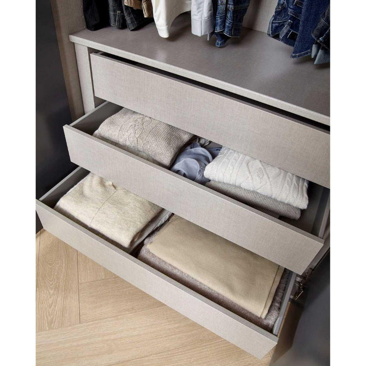 Mainz 4 Door Hinged Fully Loaded Wardrobe in Graphite - Evoke Home 