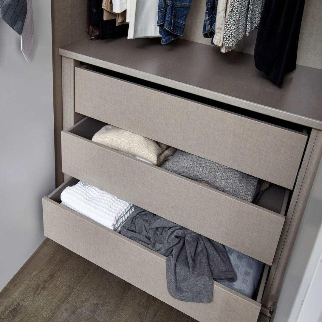 Mainz 4 Door Hinged Fully Loaded Wardrobe in White - Evoke Home 