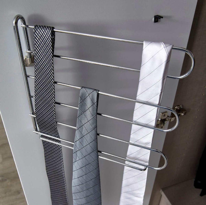 Mainz 4 Door Hinged Fully Loaded Wardrobe in White - Evoke Home 
