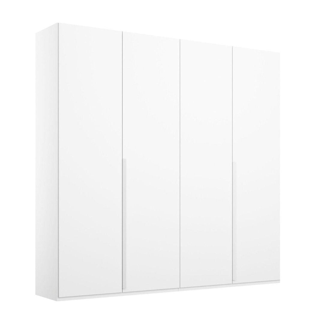 Mainz 4 Door Hinged Fully Loaded Wardrobe in White - Evoke Home 
