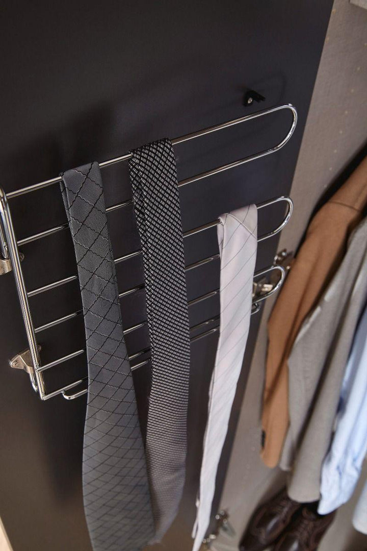 Mainz 4 Door Hinged Combi Wardrobe in Graphite - Evoke Home 