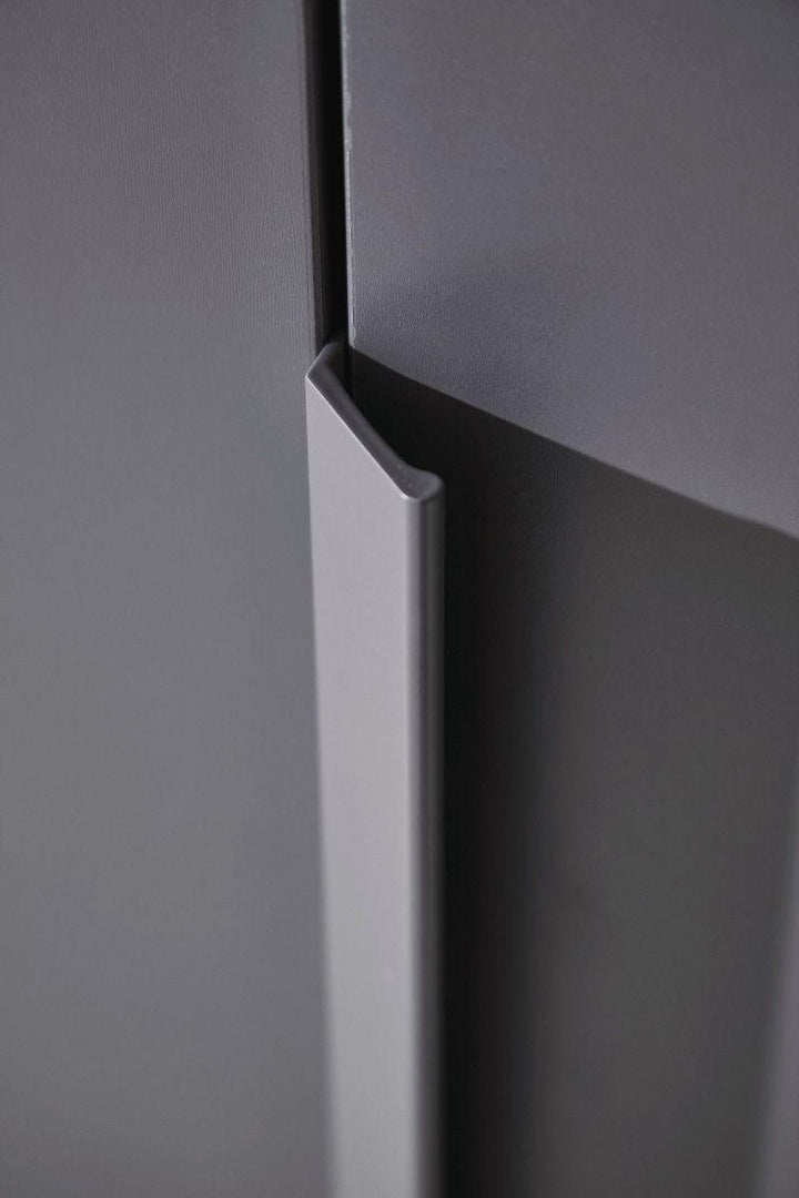 Mainz 4 Door Hinged Combi Wardrobe in Graphite - Evoke Home 