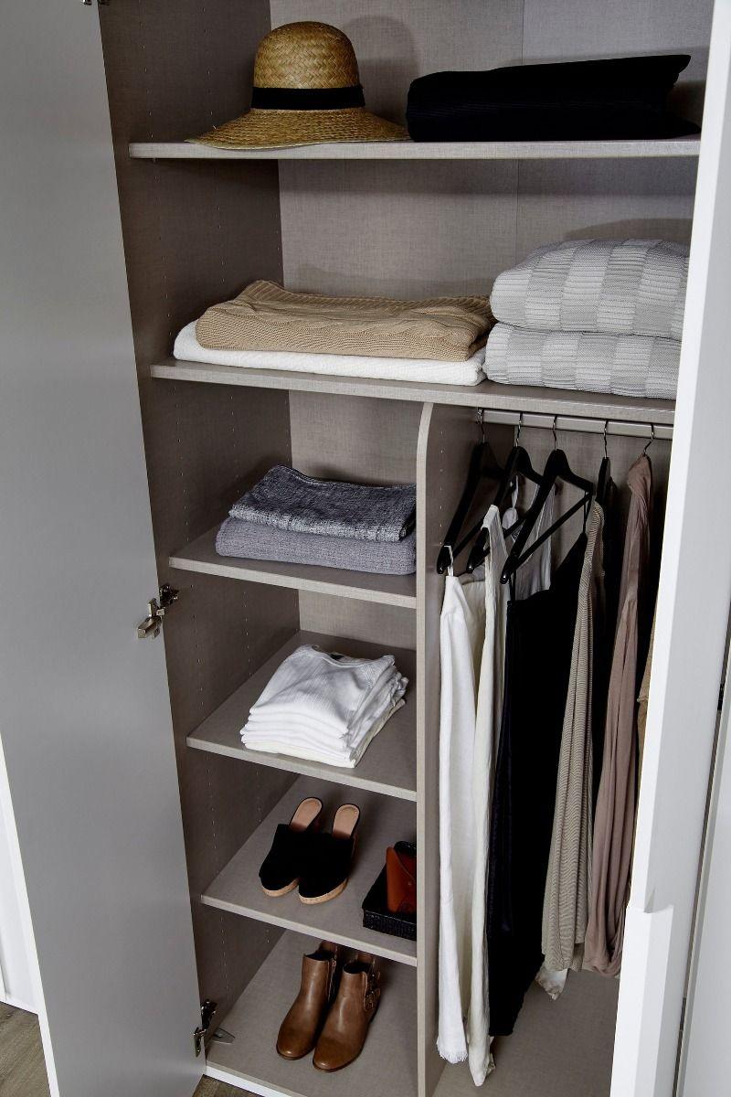 Mainz 4 Door Hinged Combi Wardrobe in White - Evoke Home 