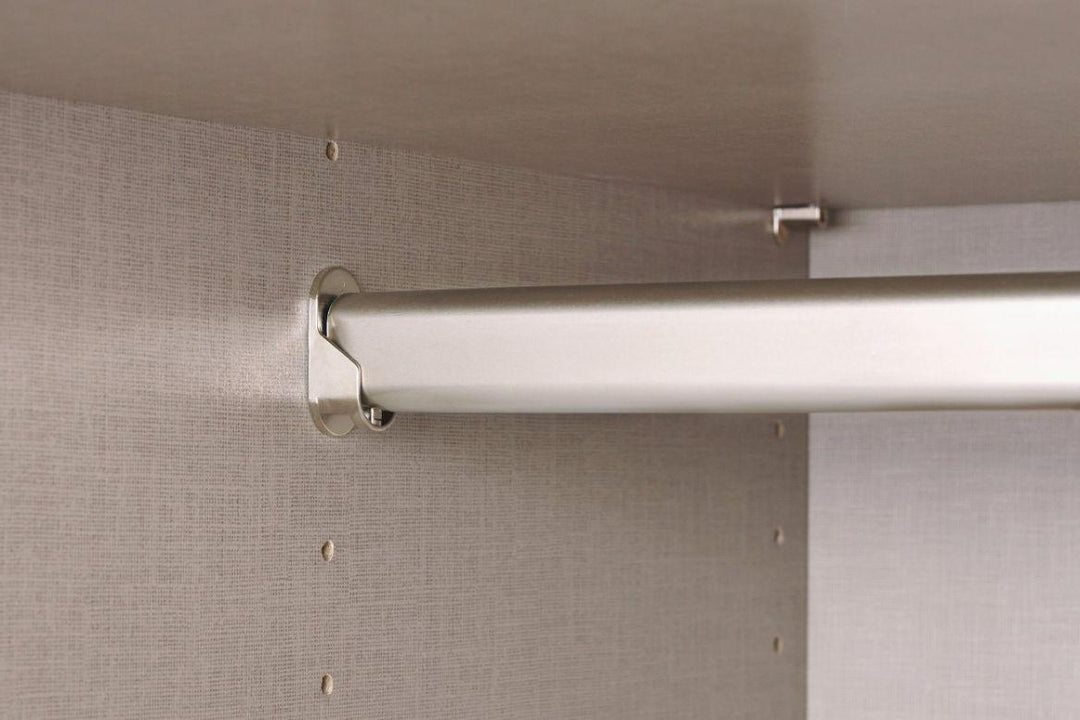 Mainz 4 Door Hinged Combi Wardrobe in White - Evoke Home 
