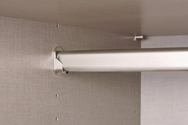 Mainz 4 Door Hinged Combi Wardrobe in White - Evoke Home 