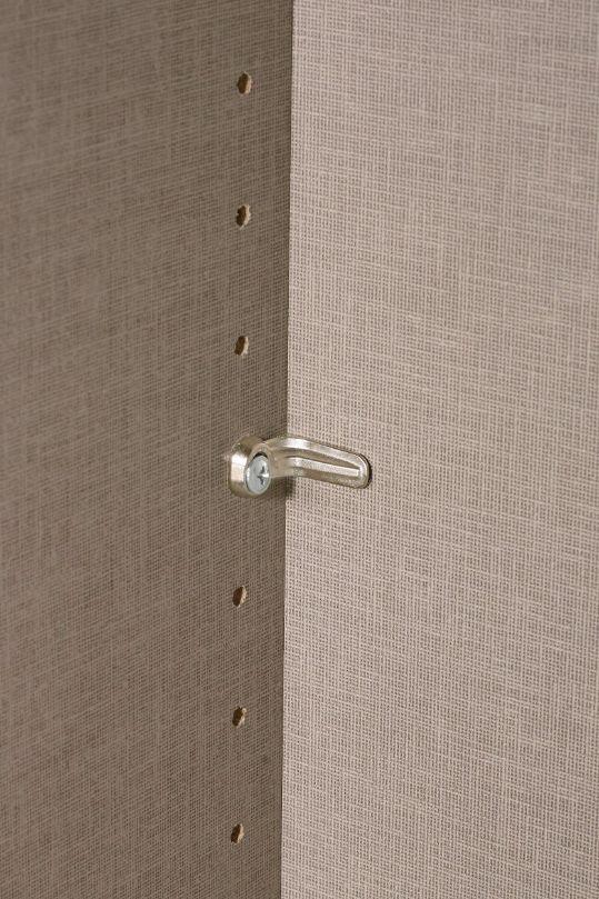 Mainz 4 Door Hinged Combi Wardrobe in White - Evoke Home 