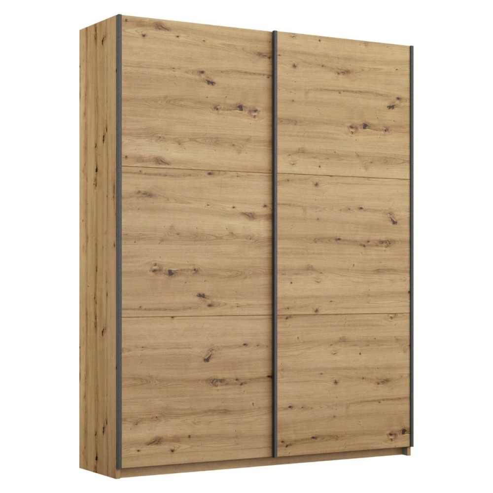 Rauch Bristol Artisan Oak Sliding Door Wardrobe 131CM